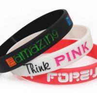 Debossed Silicone Wristbands With Colour Filled 3